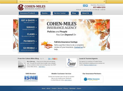 Cohen Miles Insurance Agency in Belmont, Massachusetts Cohen Miles Insurance Agency in Belmont, Massachusetts