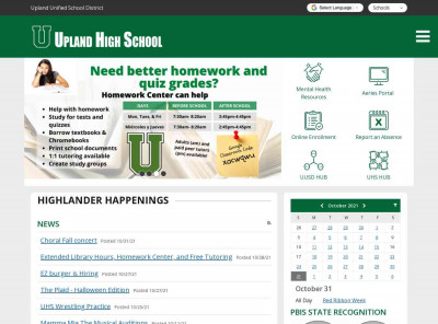 Upland High School - School Loop Upland High School - School Loop