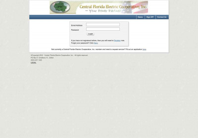 Registration - Central Florida Electric Cooperative, Inc. Registration - Central Florida Electric Cooperative, Inc.