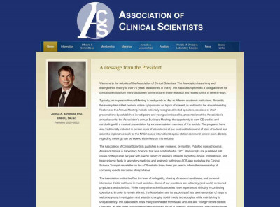 Association of Clinical Scientists Association of Clinical Scientists