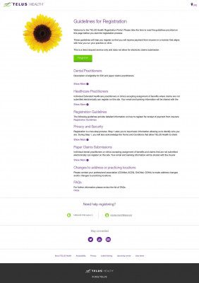 TELUS Health Registration Portal TELUS Health Registration Portal