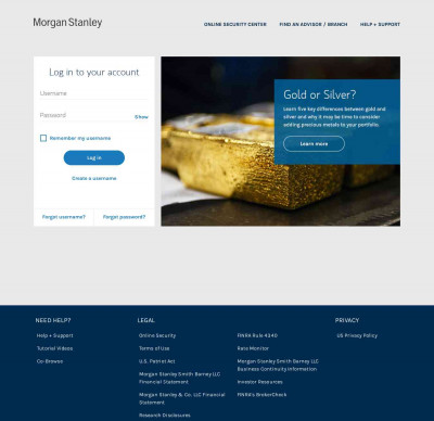 Login - Morgan Stanley Online - Morgan Stanley Smith Barney Login - Morgan Stanley Online - Morgan Stanley Smith Barney