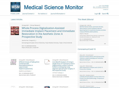 Medical Science Monitor Medical Science Monitor