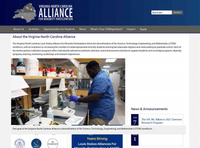 User account - Virginia-North Carolina Alliance for Minority ... User account - Virginia-North Carolina Alliance for Minority ...