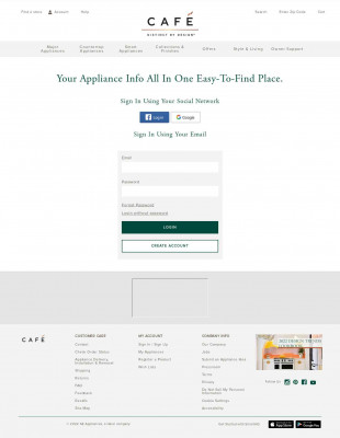 GE Appliances - Login Template Title GE Appliances - Login Template Title