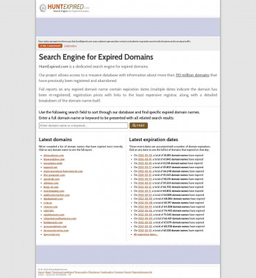 Domains expired on 2019-02-11 (page 194) - HuntExpired.com Domains expired on 2019-02-11 (page 194) - HuntExpired.com