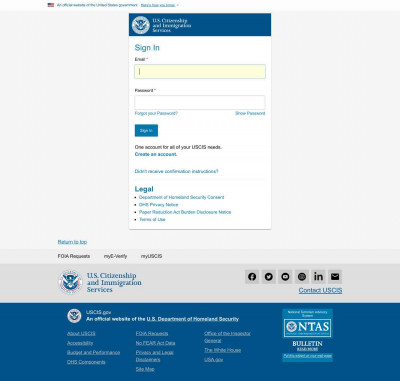 USCIS account USCIS account