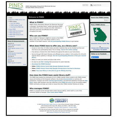 Welcome to PINES | PINES - Georgia Public Library Service Welcome to PINES | PINES - Georgia Public Library Service