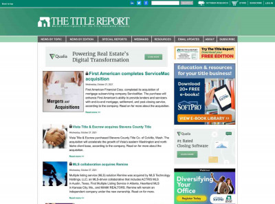 ValuAmerica parent acquires title insurer | News ValuAmerica parent acquires title insurer | News