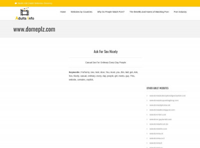 domeplz.com - Ask For Sex Nicely domeplz.com - Ask For Sex Nicely