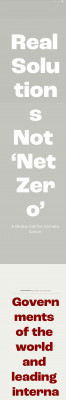 Real Solutions, Not 'Net Zero' Real Solutions, Not 'Net Zero'