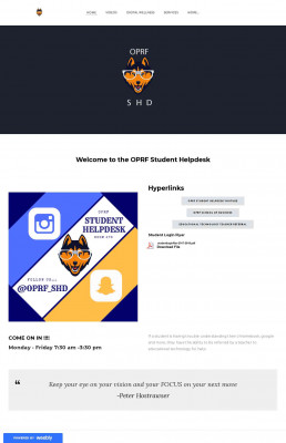 Services - OPRF STUDENT HELPDESK Services - OPRF STUDENT HELPDESK