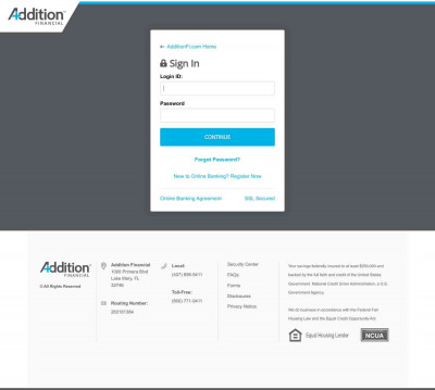 Online Banking - Addition Financial Online Banking - Addition Financial