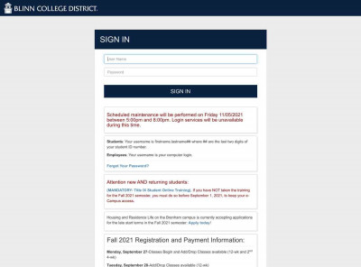 Blinn College - Portal Login Blinn College - Portal Login