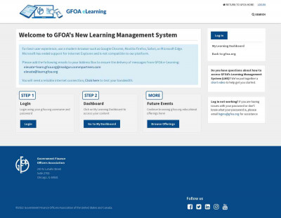 GFOA Learning Management System - Government Finance ... GFOA Learning Management System - Government Finance ...