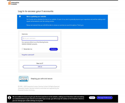 Secure Account Login | Interactive Investor Secure Account Login | Interactive Investor