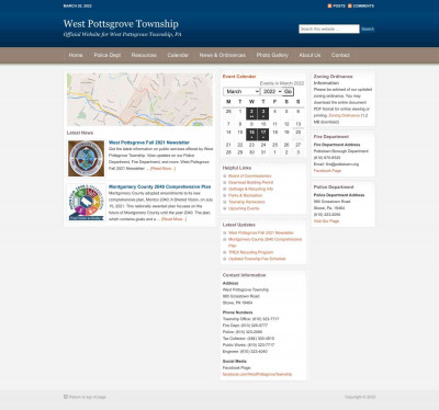 News & Ordinances - West Pottsgrove Township News & Ordinances - West Pottsgrove Township