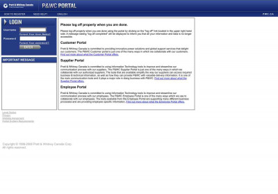 Welcome P&WC Portal Login Welcome P&WC Portal Login