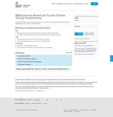 American Funds Group Investments American Funds Group Investments