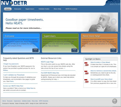 DETR TIMEKEEPING - Nevada Youth DETR TIMEKEEPING - Nevada Youth