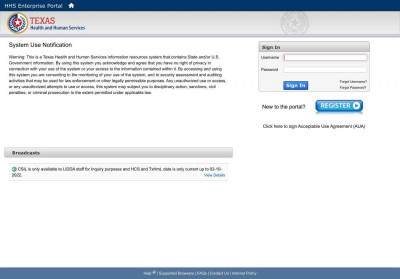 HHS Enterprise Portal - Login - Texas Health and Human HHS Enterprise Portal - Login - Texas Health and Human