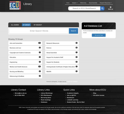 Reading List for Students - Academic Staff - ECU Library Guides Reading List for Students - Academic Staff - ECU Library Guides