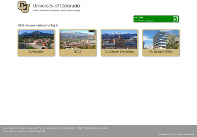 My.CU - Campus Portal Selection - University of Colorado My.CU - Campus Portal Selection - University of Colorado
