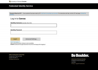 Canvas - University of Colorado Boulder Canvas - University of Colorado Boulder