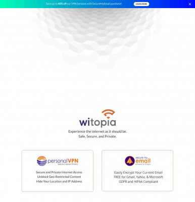 WiTopia: Fast & Easy VPN and Encrypted Email Services WiTopia: Fast & Easy VPN and Encrypted Email Services
