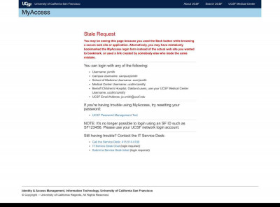 UCSF MyAccess - University of California San Francisco UCSF MyAccess - University of California San Francisco
