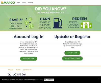 MAPCO Express Enrollment - log in to my reward MAPCO Express Enrollment - log in to my reward