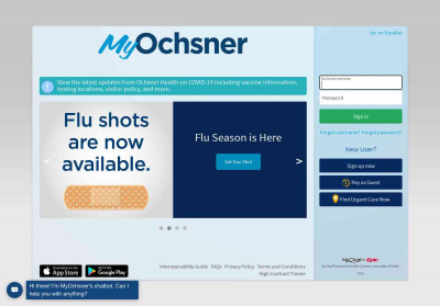 MyChart® licensed from Epic Systems - MyOchsner - Login ... MyChart® licensed from Epic Systems - MyOchsner - Login ...