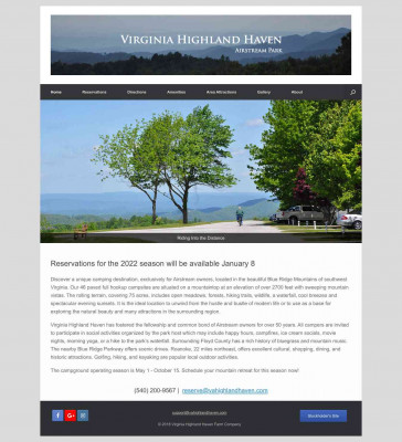 Rates & Reservations - Virginia Highland Haven Airstream Park Rates & Reservations - Virginia Highland Haven Airstream Park