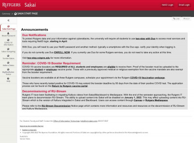 sakai.rutgers.edu sakai.rutgers.edu