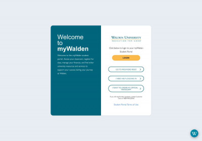 myWalden Student Portal myWalden Student Portal