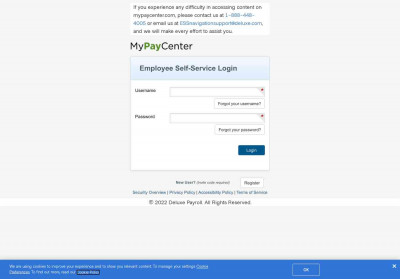 Deluxe Payroll - Employee Self-Service Login