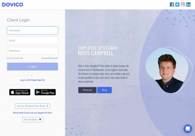 Dovico Software Client Login Dovico Software Client Login