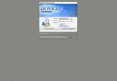 DOVICO Timesheet - Login DOVICO Timesheet - Login