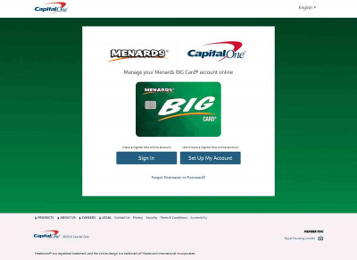 Menards Capital One Credit Card Login Menards Capital One Credit Card Login