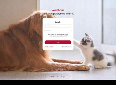 meShare Web App meShare Web App