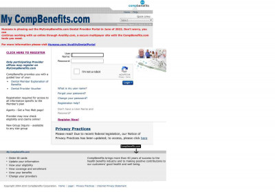 Login Page - MyCompBenefits Login Page - MyCompBenefits