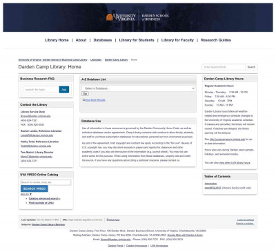 A-Z Databases: Business news - Darden Camp Library A-Z Databases: Business news - Darden Camp Library