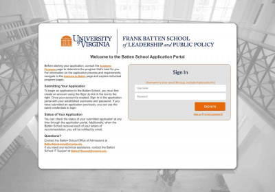 Login - the Batten School Application Portal Login - the Batten School Application Portal