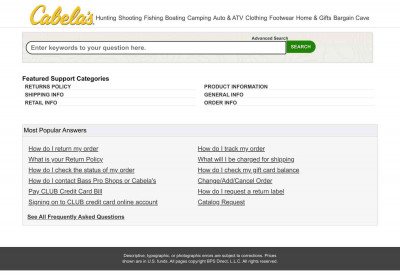 Signing on to CLUB credit card online account - Cabelas Logo Signing on to CLUB credit card online account - Cabelas Logo