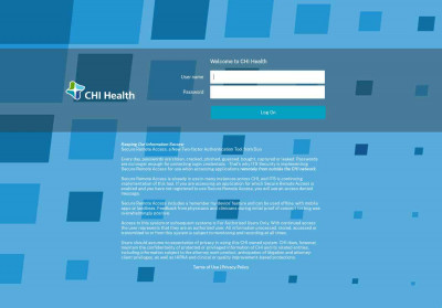 CHI - Authentication Portal CHI - Authentication Portal