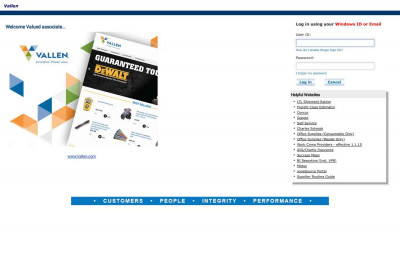 Login - Vallen Login - Vallen