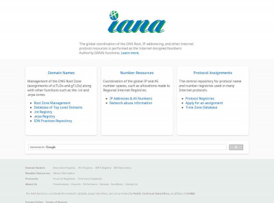 IANA — .pioneer Domain Delegation Data IANA — .pioneer Domain Delegation Data
