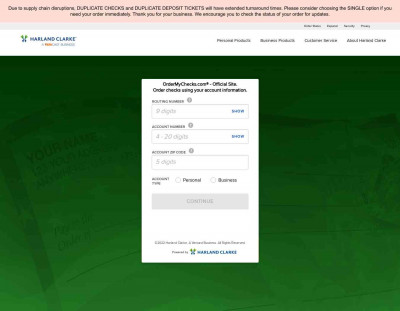 Login to Order Checks by Harland Clarke | OrderMyChecks ... Login to Order Checks by Harland Clarke | OrderMyChecks ...