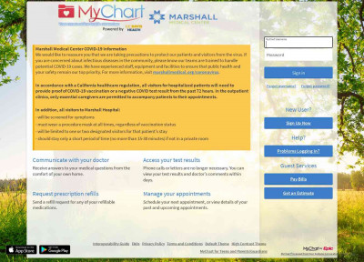 Password Reset page - Marshall's MyChart Password Reset page - Marshall's MyChart