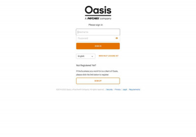 Welcome to the Oasis Client Services Website Welcome to the Oasis Client Services Website